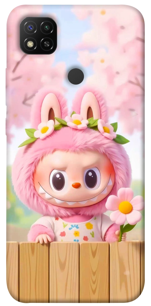 Чехол Labubu flower для Xiaomi Redmi 9C