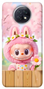 Чехол Labubu flower для Xiaomi Redmi Note 9 5G