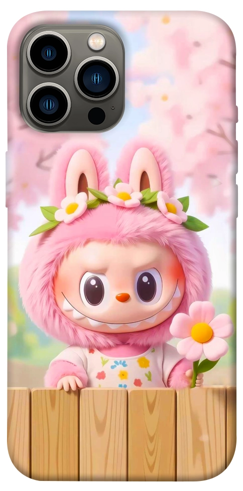 Чехол Labubu flower для iPhone 13 Pro Max