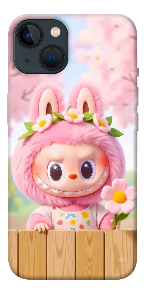 Чохол Labubu flower для iPhone 13