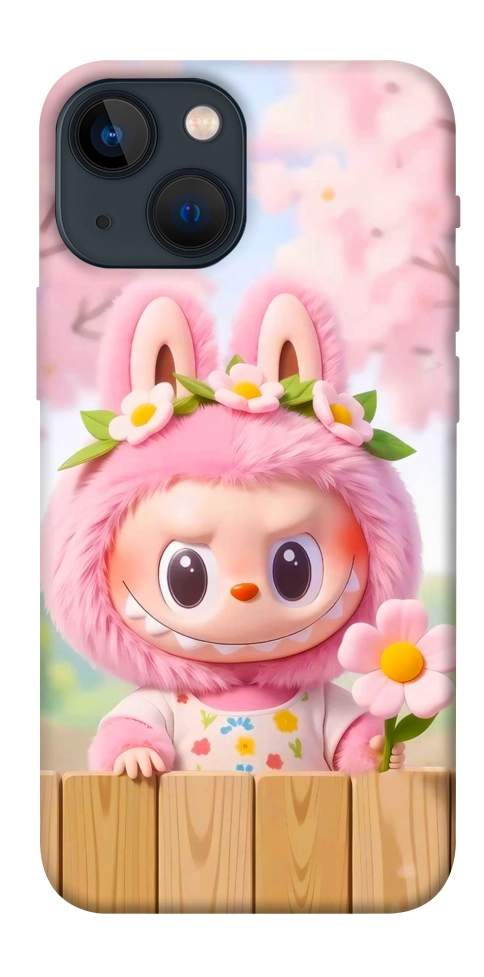Чохол Labubu flower для iPhone 13 mini