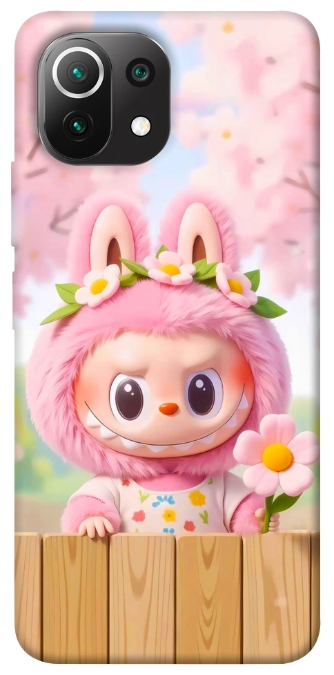 Чехол Labubu flower для Xiaomi Mi 11 Lite