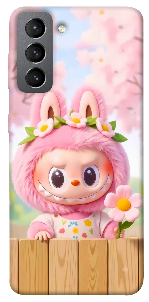 Чехол Labubu flower для Galaxy S21 FE
