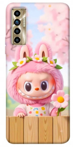 Чехол Labubu flower для TECNO Camon 17P