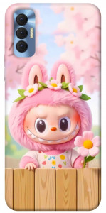 Чохол Labubu flower для TECNO Spark 8P
