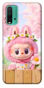 Чехол Labubu flower для Xiaomi Redmi 9T