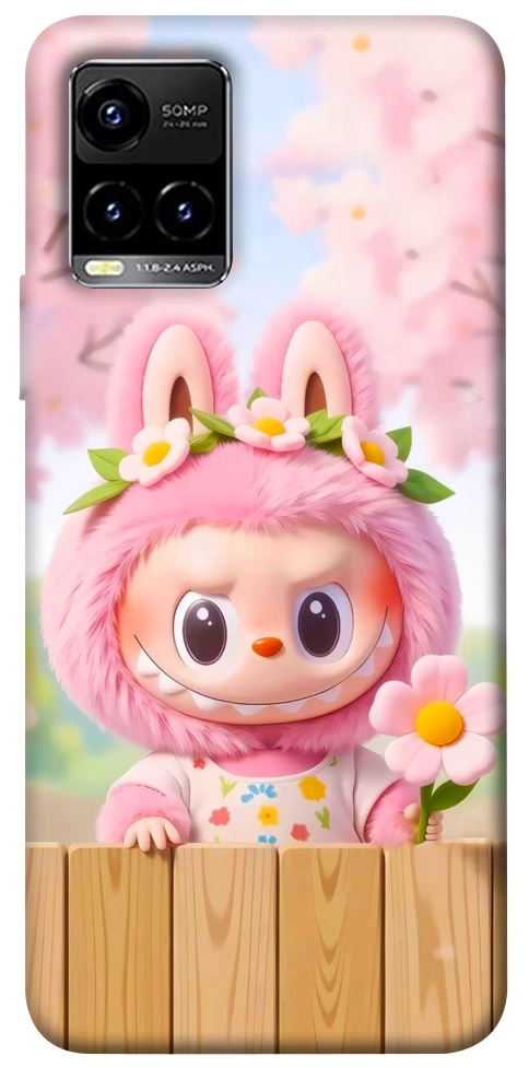 Чохол Labubu flower для Vivo Y33s