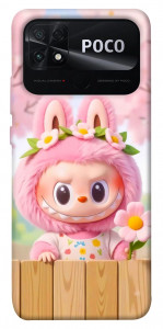 Чохол Labubu flower для Xiaomi Poco C40