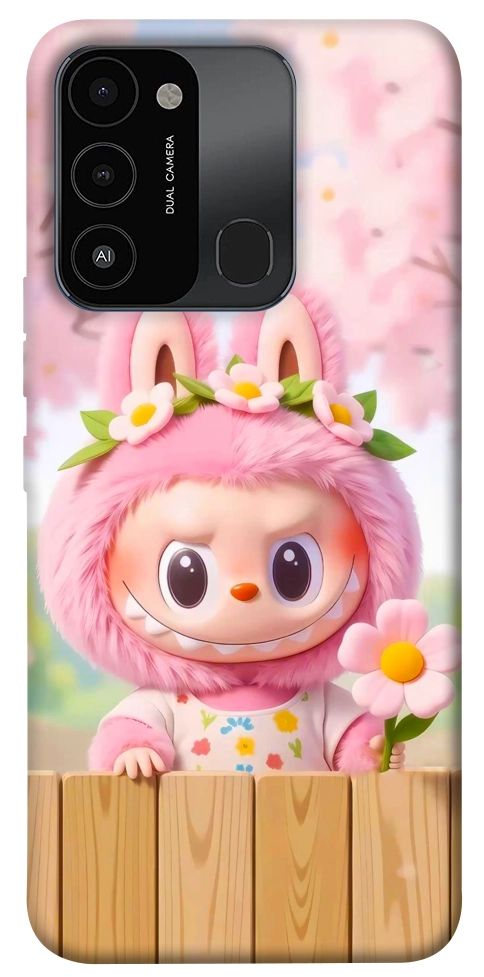 Чехол Labubu flower для TECNO Spark 8C