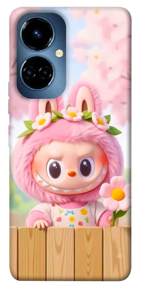 Чохол Labubu flower для TECNO Camon 19 (CI6n)