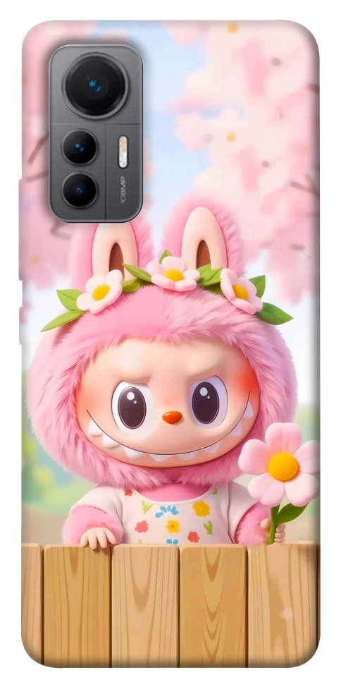 Чехол Labubu flower для Xiaomi 12 Lite
