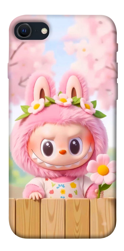 Чохол Labubu flower для iPhone SE (2022)