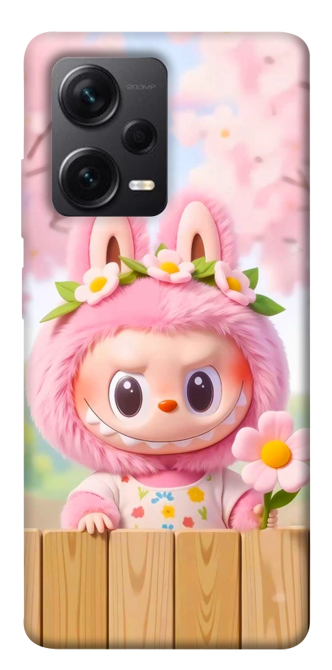 Чехол Labubu flower для Xiaomi Redmi Note 12 Pro+