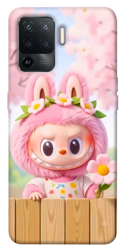 Чехол Labubu flower для Oppo Reno 5 Lite