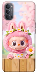 Чехол Labubu flower для Oppo Reno 4