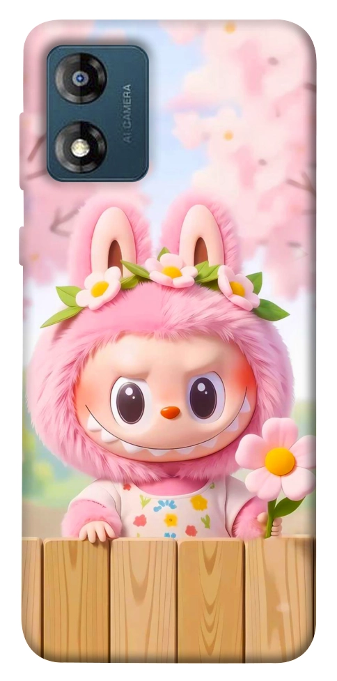 Чохол Labubu flower для Motorola Moto E13