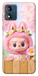 Чехол Labubu flower для Motorola Moto E13