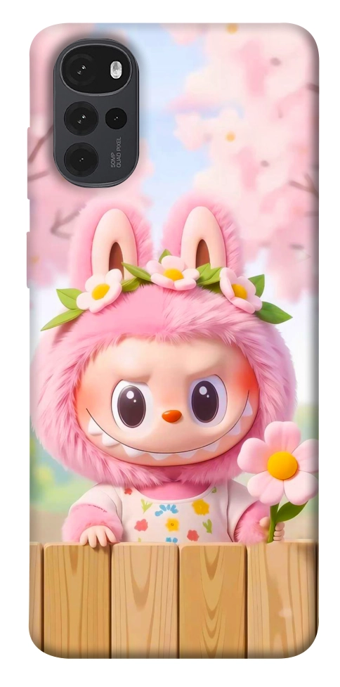 Чехол Labubu flower для Motorola Moto G22