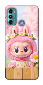 Чехол Labubu flower для Motorola Moto G60