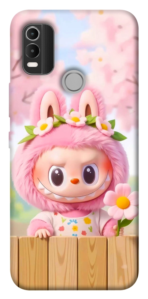 Чохол Labubu flower для Nokia C21 Plus