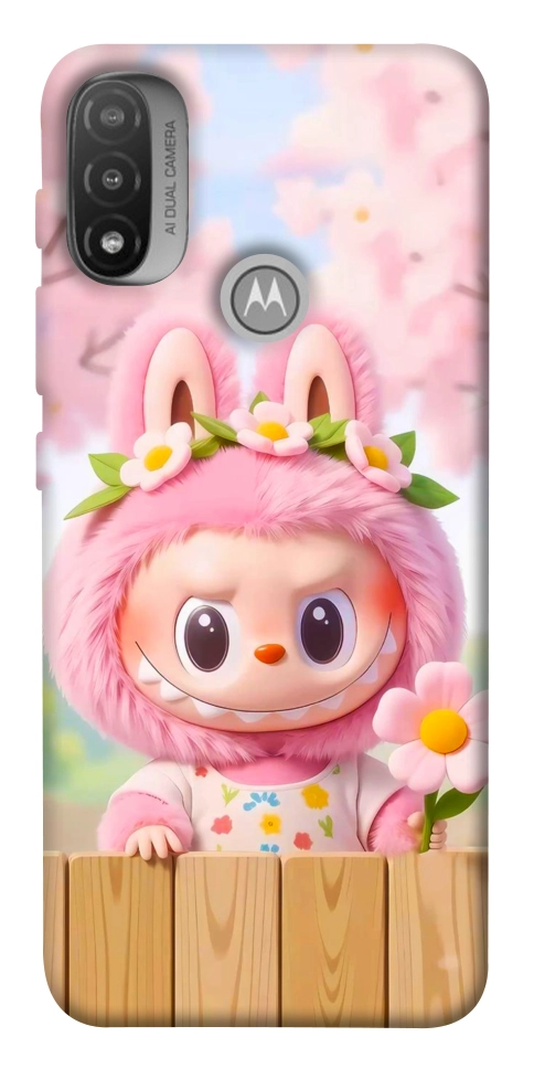 Чехол Labubu flower для Мotorola Moto E20
