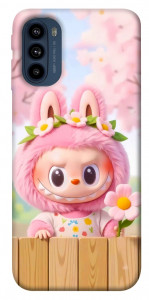Чохол Labubu flower для Motorola Moto G41