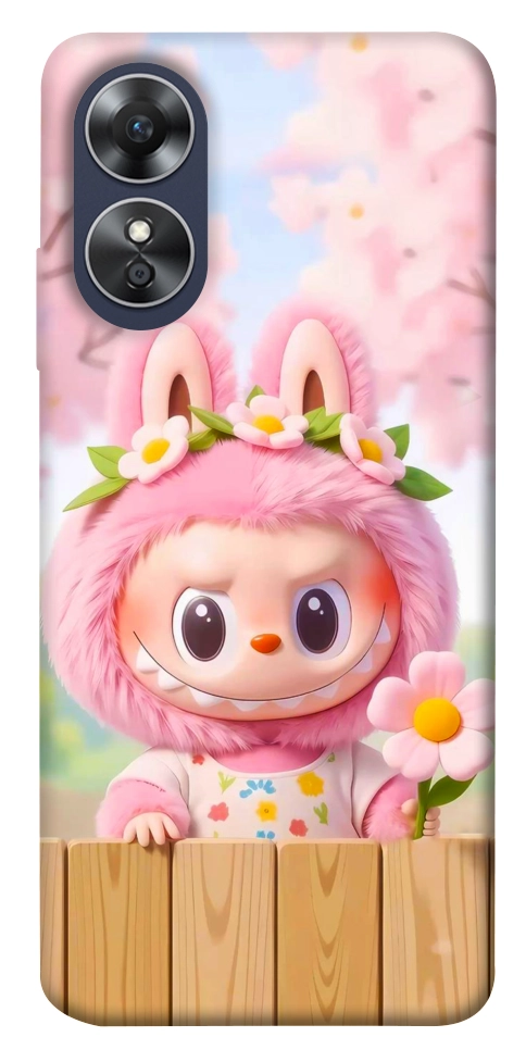 Чехол Labubu flower для Oppo A17
