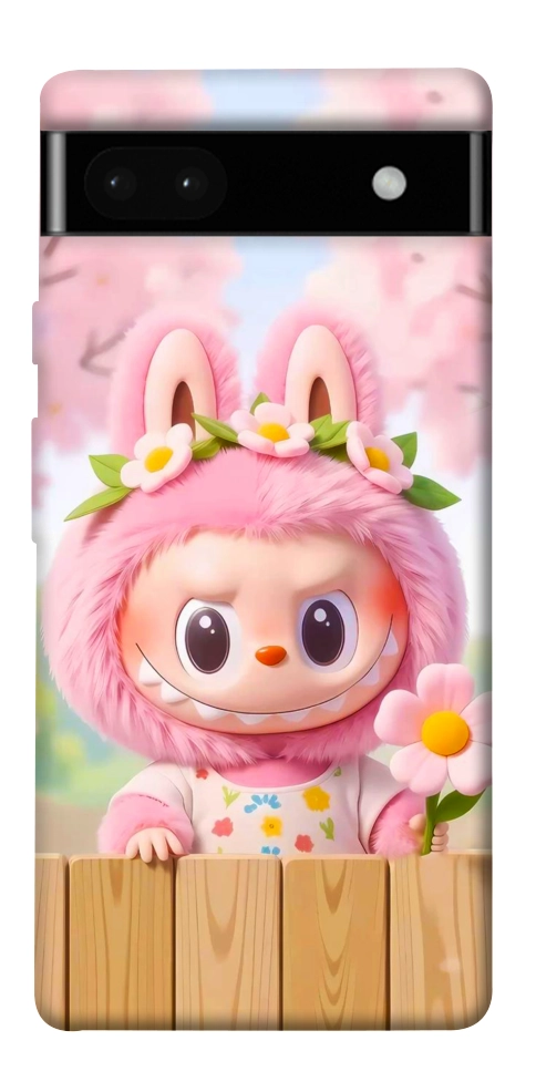 Чехол Labubu flower для Google Pixel 6A
