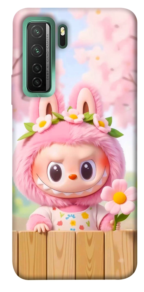 Чехол Labubu flower для Huawei nova 7 SE