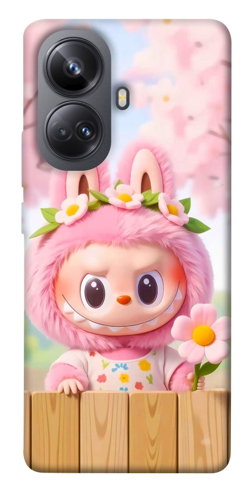 Чохол Labubu flower для Realme 10 Pro+