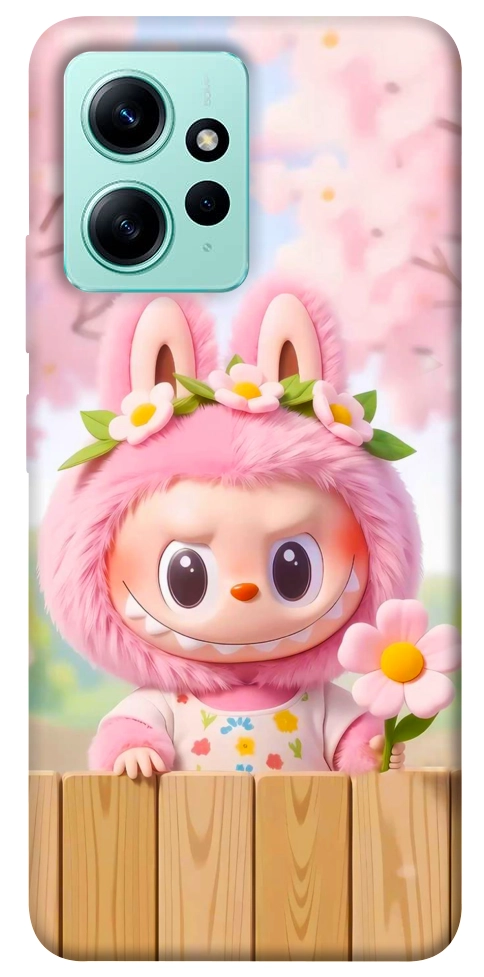 Чохол Labubu flower для Xiaomi Redmi Note 12 4G
