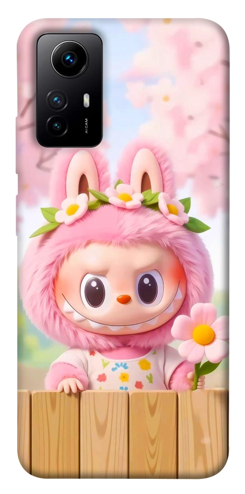 Чехол Labubu flower для Xiaomi Redmi Note 12S
