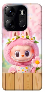 Чохол Labubu flower для Tecno Spark Go 2023