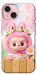 Чохол Labubu flower для iPhone 15