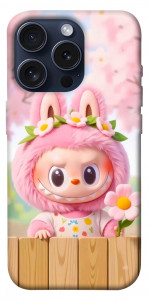 Чехол Labubu flower для iPhone 15 Pro