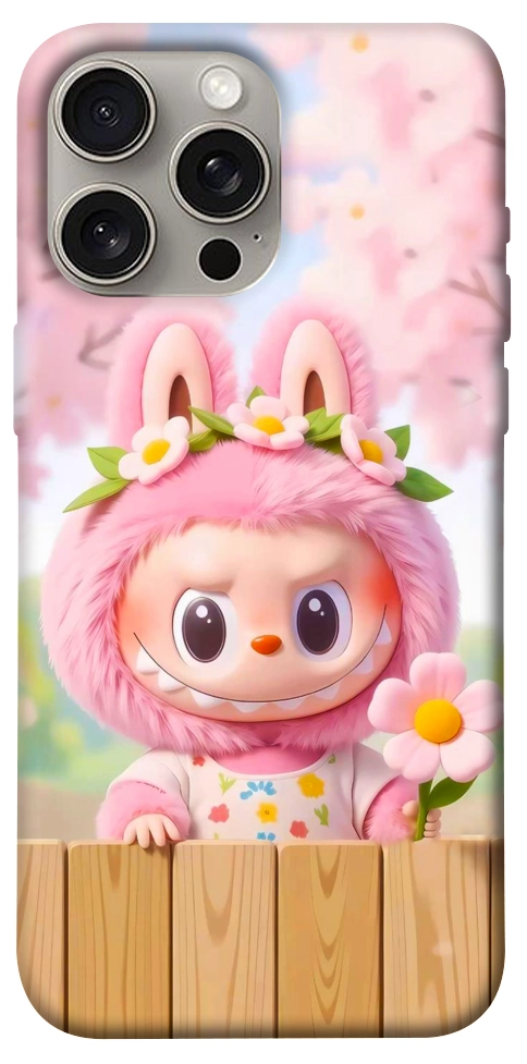 Чохол Labubu flower для iPhone 15 Pro Max