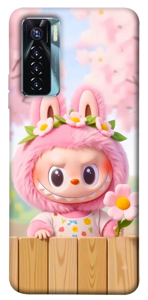 Чохол Labubu flower для TECNO Camon 17 Pro
