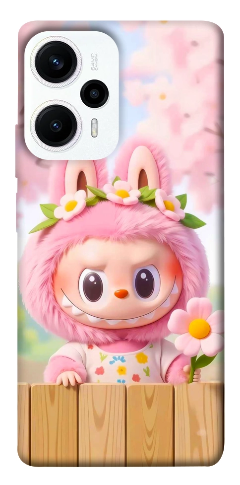 Чехол Labubu flower для Xiaomi Poco F5