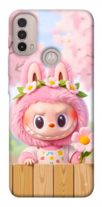Чехол Labubu flower для Motorola Moto E30