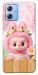 Чохол Labubu flower для Motorola Moto G84
