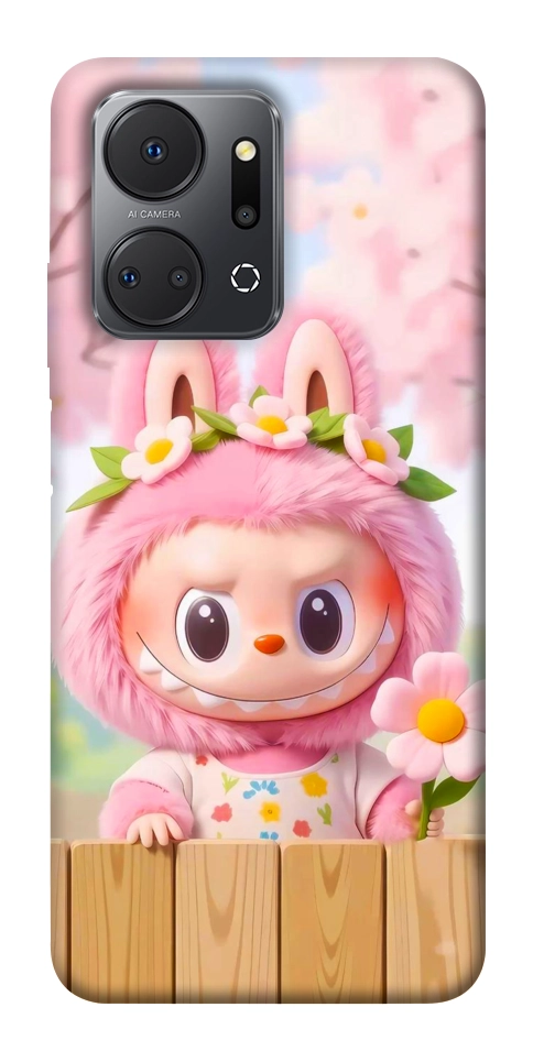 Чехол Labubu flower для Huawei Honor X7a