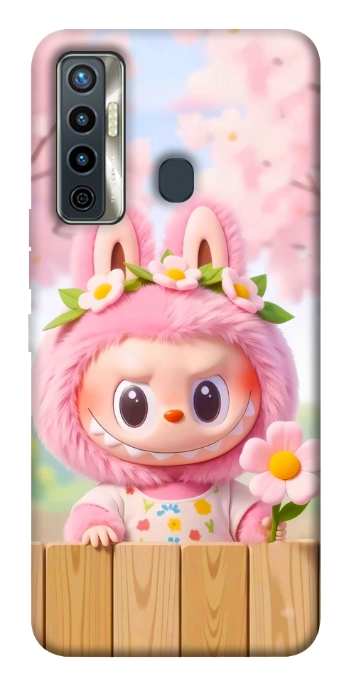 Чохол Labubu flower для TECNO Camon 17