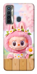 Чохол Labubu flower для TECNO Camon 17