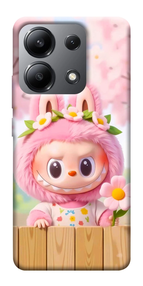 Чехол Labubu flower для Xiaomi Redmi Note 13 4G