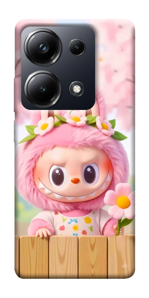 Чехол Labubu flower для Xiaomi Poco M6