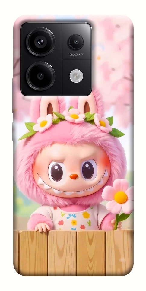 Чехол Labubu flower для Xiaomi Redmi Note 13 Pro 4G