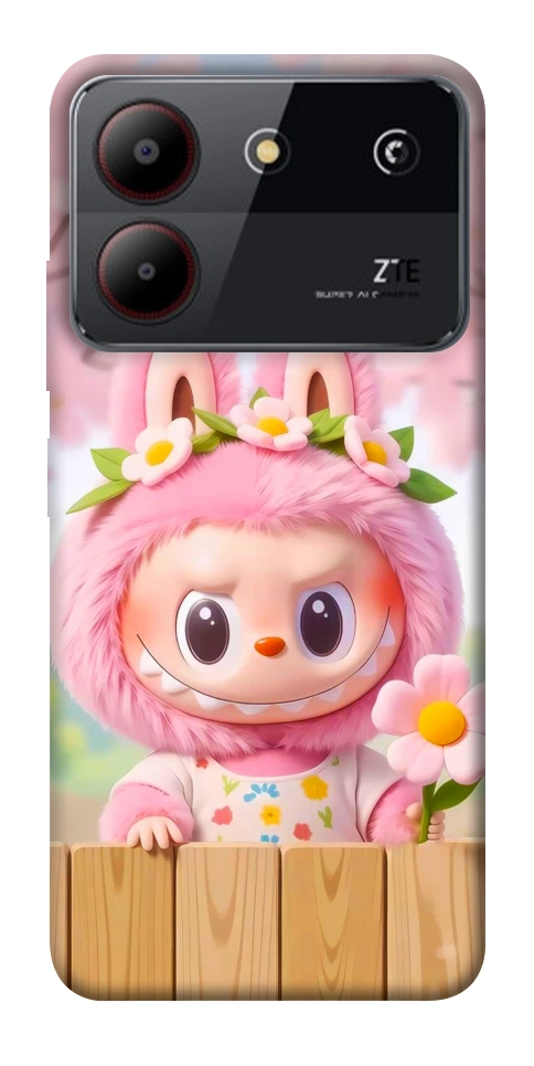 Чехол Labubu flower для ZTE Blade A54 4G