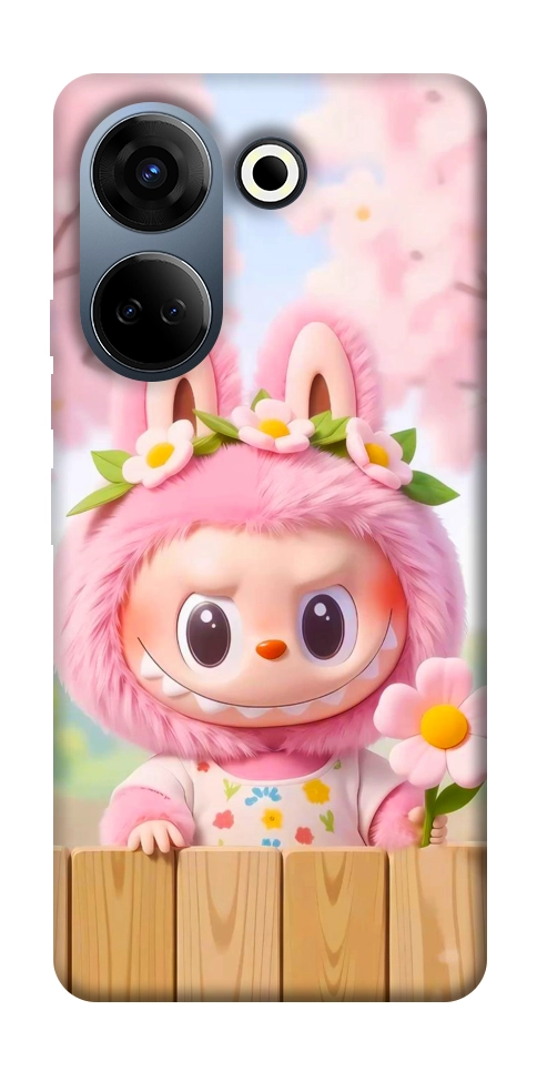 Чехол Labubu flower для TECNO Camon 20 Pro (CK7n)