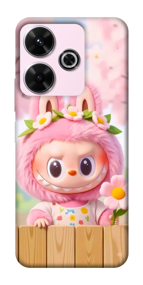 Чохол Labubu flower для Xiaomi Redmi 13 4G