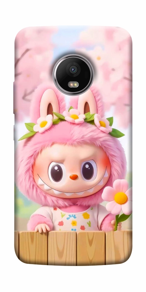 Чохол Labubu flower для Motorola Moto G5S